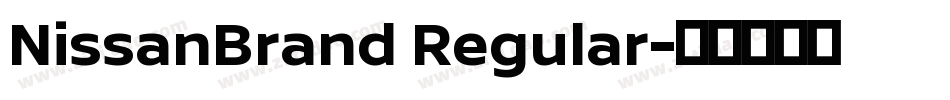 NissanBrand Regular字体转换